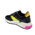 Dame sneakers sort/pink med refleks