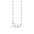 Name Tag Necklace Sara - halskæde med navn - navnehalskæde i sterling sølv