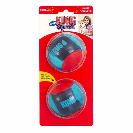 Kong Squeezz Action Ball - Large | Aktivitets bold med piver