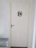 sjovt toilet skilt
