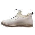 Hvide sneakers med sølv sten!