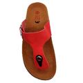 Birkenstock sandal tåsplit rød