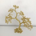 metal træ guld 25 cm skulptur