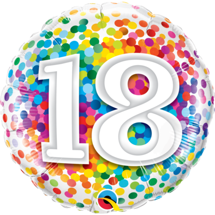18 års fødselsdags ballon