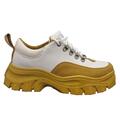 Dame sneakers hvid/karrygul