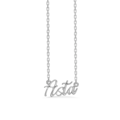 Name Tag Necklace Asta - necklace with name - name necklace in sterling silver