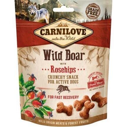 Carnilove Crunchy Dog Snack Vildsvin og Hyben - 200 gram