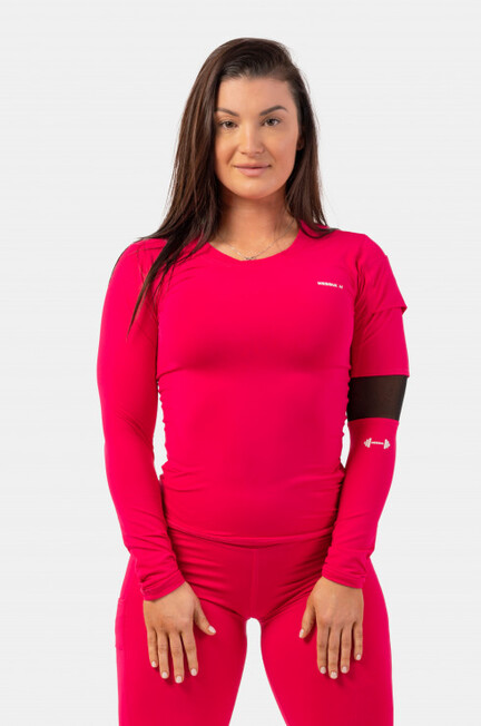 LONG SLEEVE SMART POCKET SPORTY TOP 418 Rød 1
