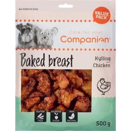 Companion Baked Chicken Breast | Bagt Kylling Bryst | Value Pack 500 gram