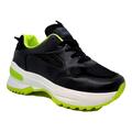 Dame sneakers sort/neon