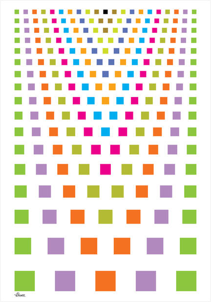 kvadrater squares colour farve poster ©Birger design #posterprint