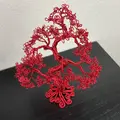 bonsai træ rød brugskunst