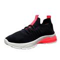 sorte og neonpinke sneakers til kvinder damer
