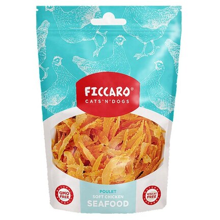 Ficcaro Soft Chicken Seafood - Hundegodbidder med kylling - MyTrendyDog.dk