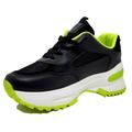 Dame sneakers sort/neon