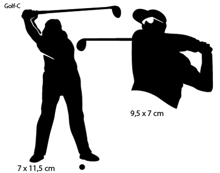 Sportsign golf male sporty auto deko sticker silhouet