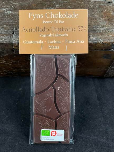 Mørk Chokolade 57% - Guatemala Vegansk og Laktosefri