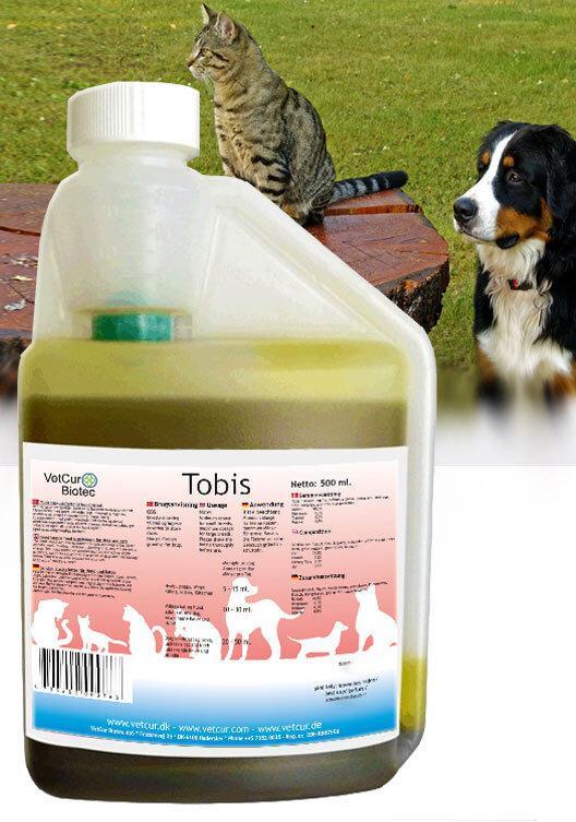 Vetcur olie til hunde katte – Tobis | ElverHealing til hund og hest