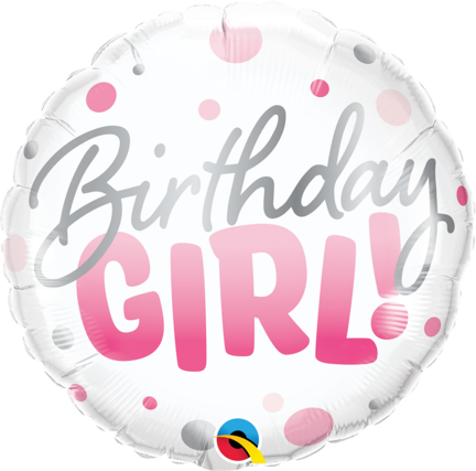 Send fødselsdags ballon pige