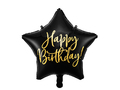 Fødselsdagsballon - stjerne sort