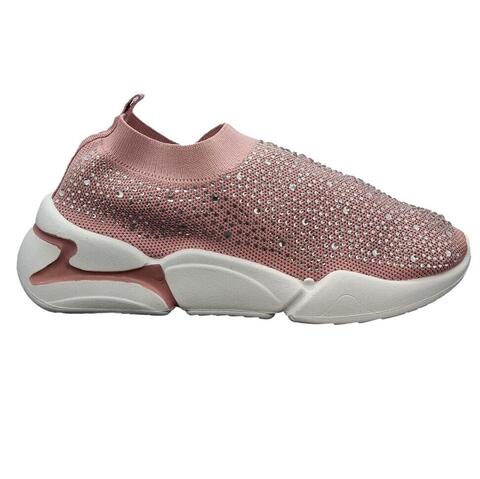 Dame sneakers elastik pink 37