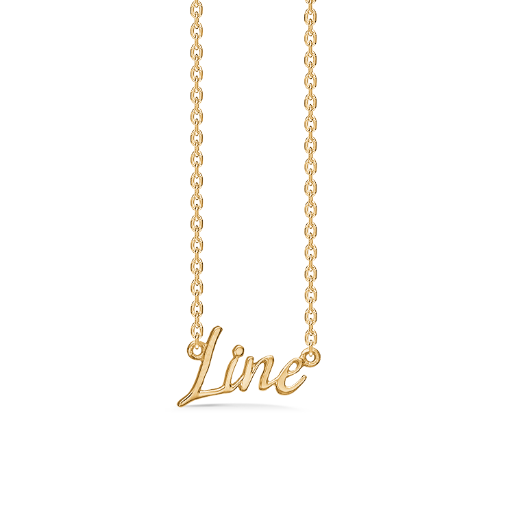 Name Tag LINE Gold Plated Studio Z name-tag-line-gold-plated-studio-z