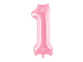 Send lyserød 1 tal med helium