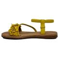 billige gule sandaler med blød sål