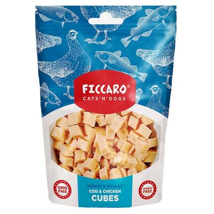 Ficcaro Cod & Chicken Cubes - Hundegodbidder med torsk og kylling - MyTrendyDog.dk